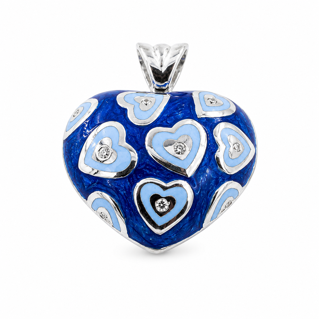 Full of Love Necklace Navy
