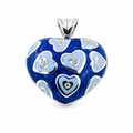 Full of Love Necklace Navy