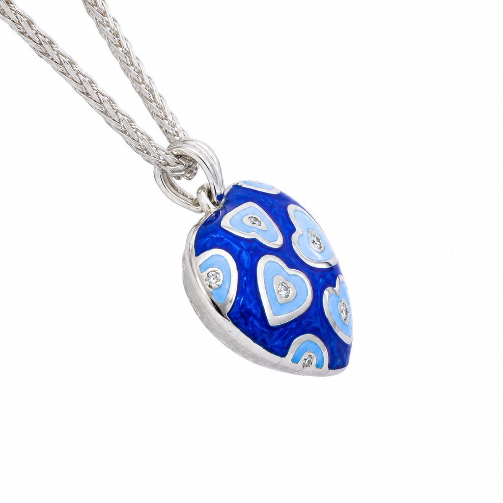 Full of Love Necklace Navy