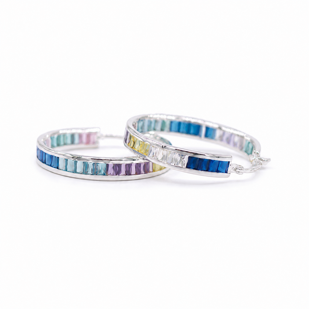 Midnight Hoop Earring
