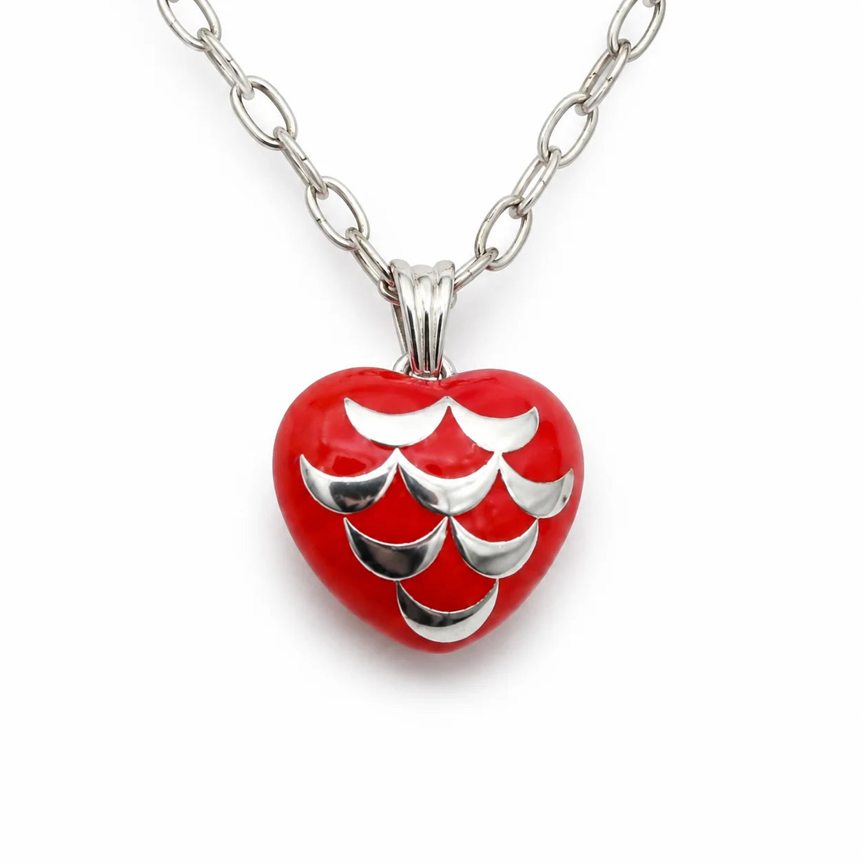Heart Shaped pendant red