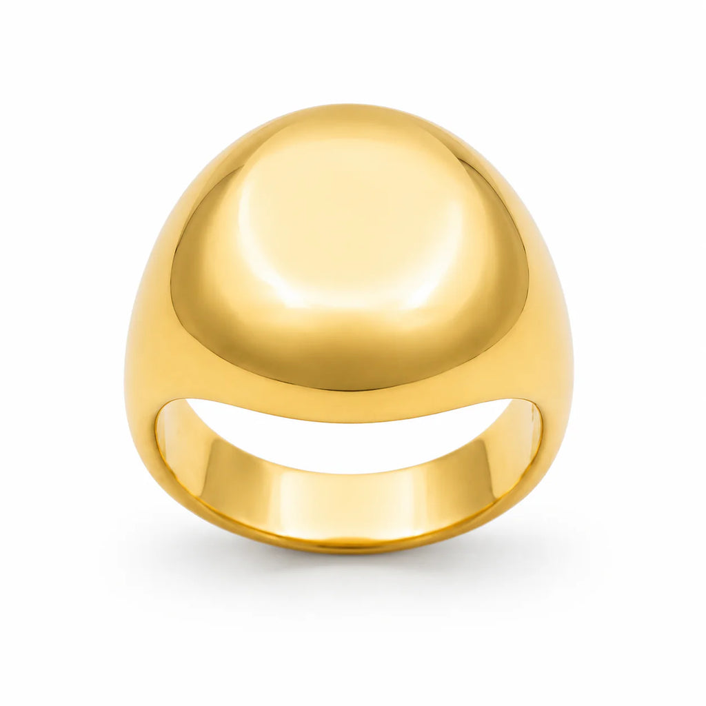 Dome Shaped Gold Ring
