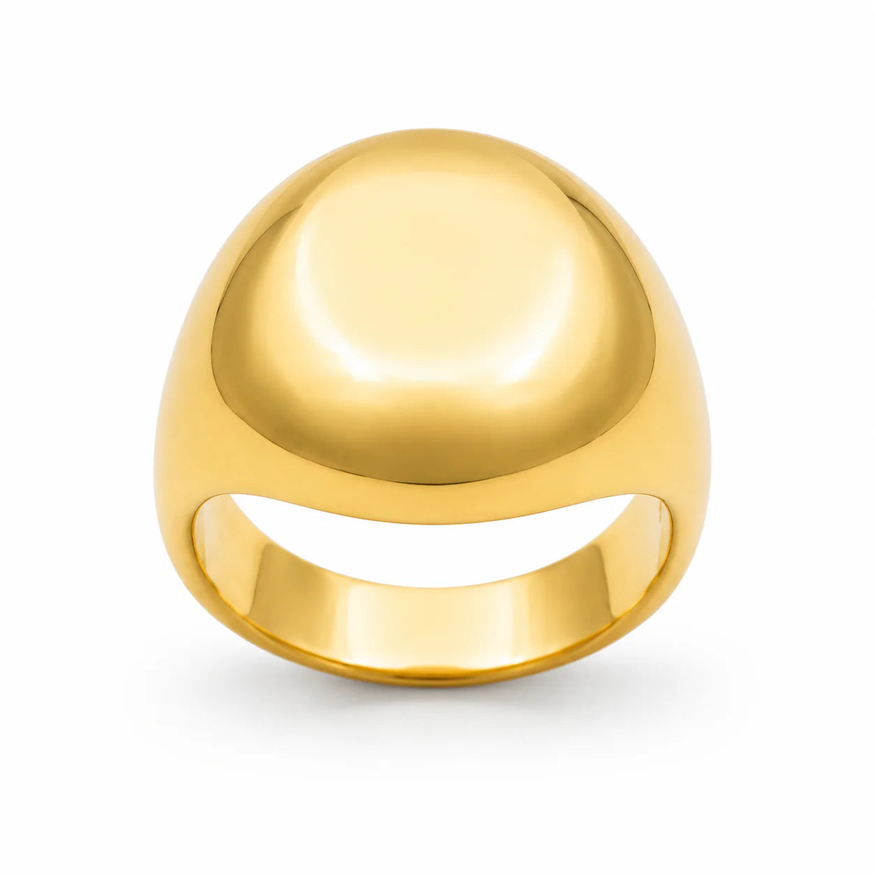 Dome Shaped Gold Ring