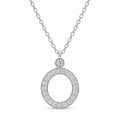 silver necklace circle 