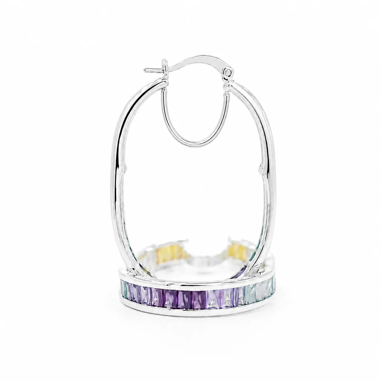 Multicolor Hoop Oval