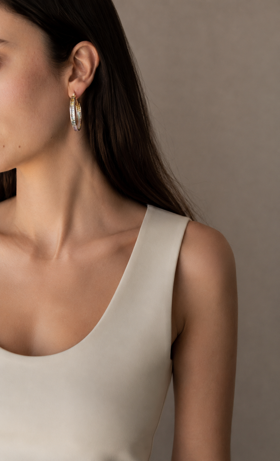 Sky Hoop Earring