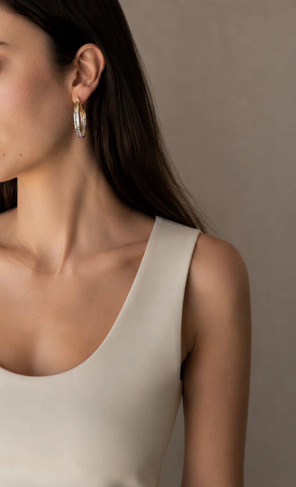 Sky Hoop Earring